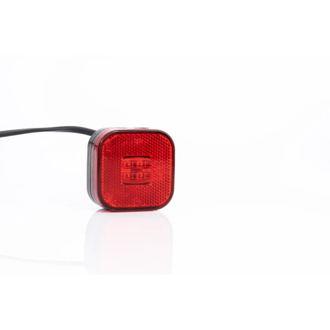 Feu de gabarit LED carré rouge Câble 2x0,75mm²