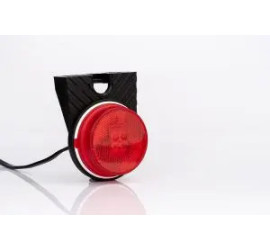 Feu de gabarit LED rond 12-36V rouge Déporté côté gauche, avec catadioptre
