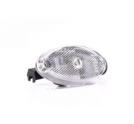 Feu de gabarit LED ovale blanc Câble 0,5m / fixation à plat