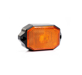 Feu de gabarit LED hexagonal orange Fixation à plat