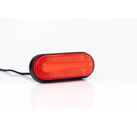 Feu de gabarit LED 12-36V rouge [ADR] Connecteur 2x0,75mm² 0,5m / fix. à plat