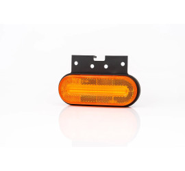 Feu de gabarit LED 12-36V orange [ADR] Connecteur 2x0,75mm² 0,5m / fix. à 90°
