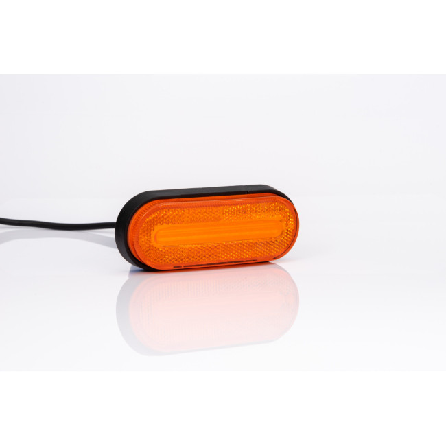 Feu de gabarit LED 12-36V orange Câble 0,5m / fix. à plat
