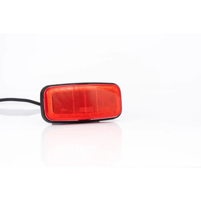Feu de gabarit rect. LED 12-36V rouge Connecteur 2x0,75mm² 0,5m / fix. à plat