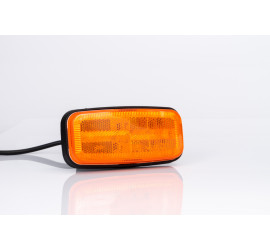 Feu de gabarit rect. LED 12-36V orange Fixation à plat