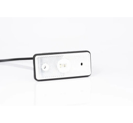 Feu de gabarit LED rect. blanc Câble 2x0,75mm²