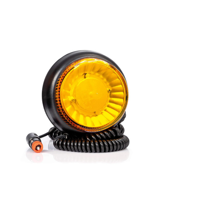 Gyro LED orange 12/36V rotatif Magnétique, allume-cigare, spiralé 3,0m