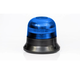 Gyro LED bleu 12/36V double flash Montage à plat (3 vis), câble 1.5m