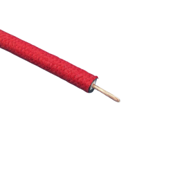 Fil PVC d'allumage revêtement coton Rouge