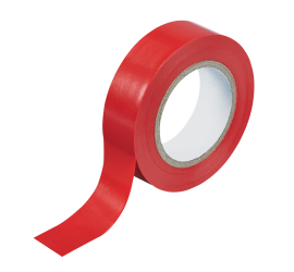 Ruban isolant électrique PVC 15mm x 10m Rouge