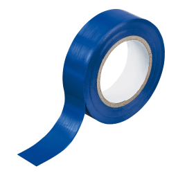 Ruban isolant électrique PVC 15mm x 10m Bleu