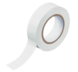 Ruban isolant électrique PVC 15mm x 10m Blanc