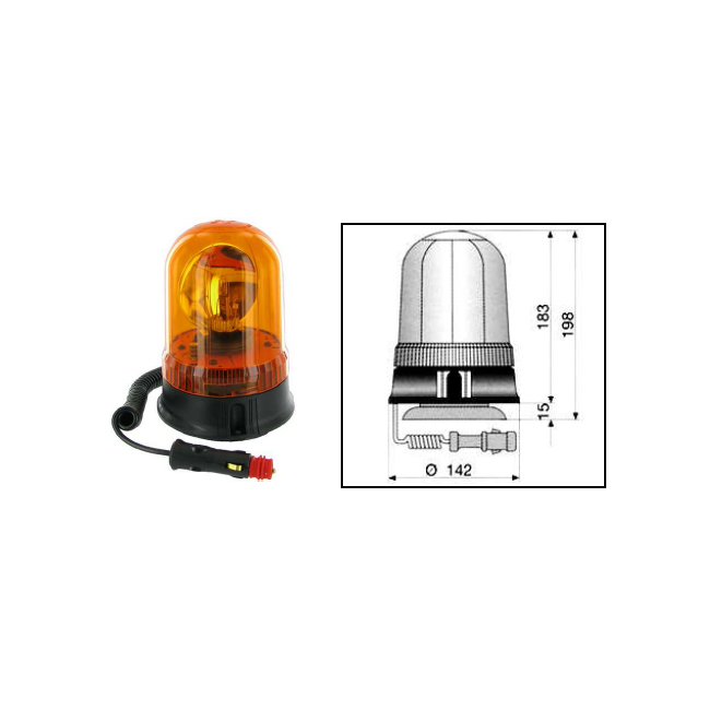 Bombilla H1 Para Rotativo Luz Giratoria 12V (1 UD)