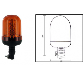 Gyrophare flex. tube 12/24V LED