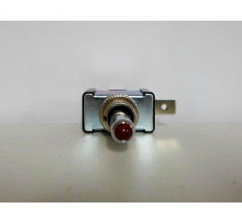 Interrupteur métallique à LED rouge ON/OFF/ON