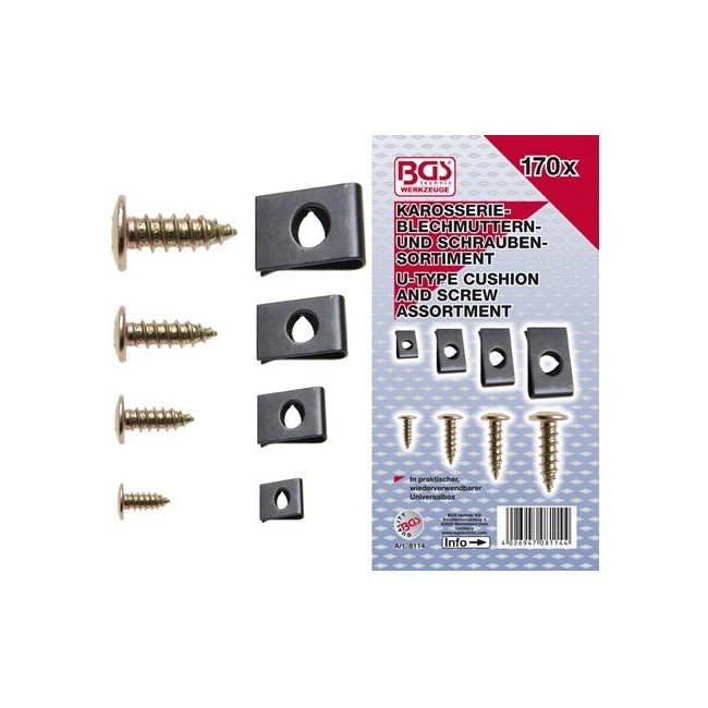 Assortiment De 170 Vis Et Agrafes