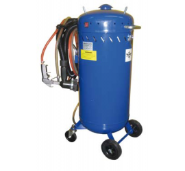 Sandblaster with vacuum 106 liters - delivered complete