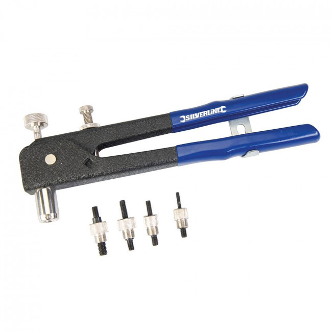 Clamp for threaded rivets 4-8 mm
