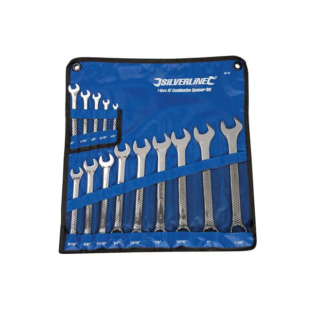 Kit 14 combination wrenches 1/4 "- 1 1/4"