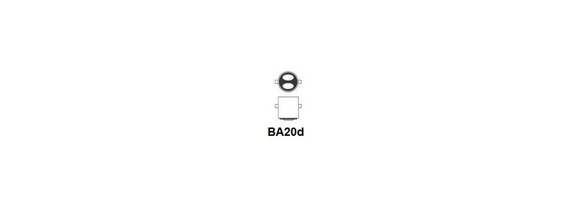 L2413 Lampe Bosch 1 plots 2 ergots plats jaune BA20S 50 W 24