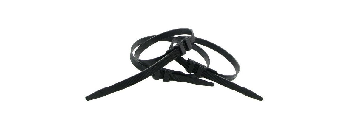 Black nylon clamps | Electricity for classic cars