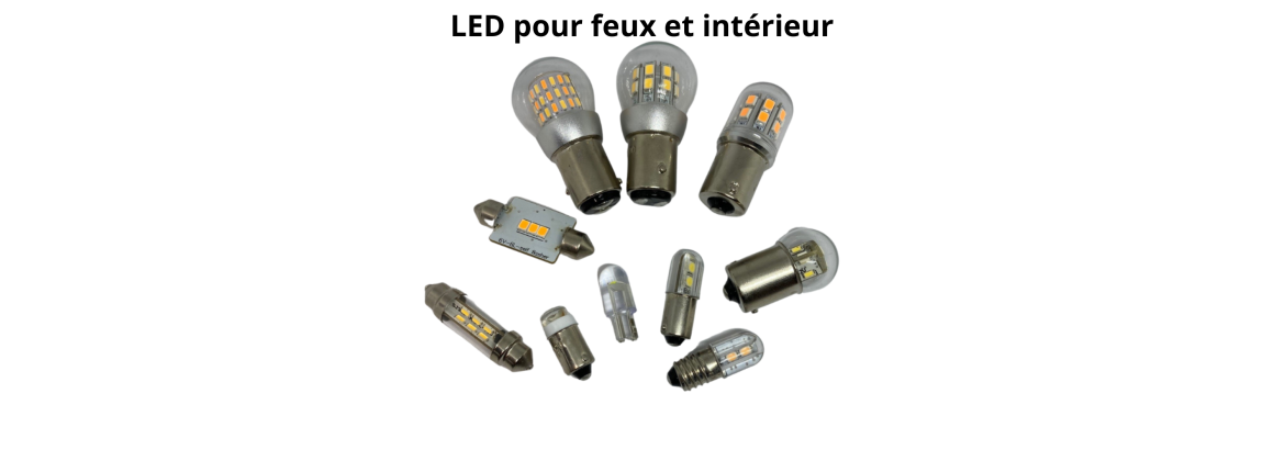 Ampoule LED pour feux et intérieur
